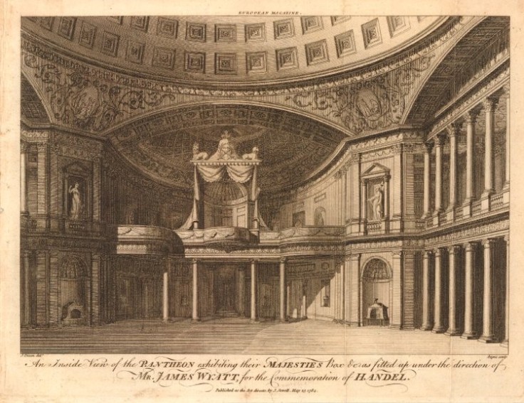 1784 Etching, Pantheon Interior